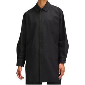 Lululemon Lab Jacquard Relaxed Fit Shirt Black Animal Print Longline Size 14